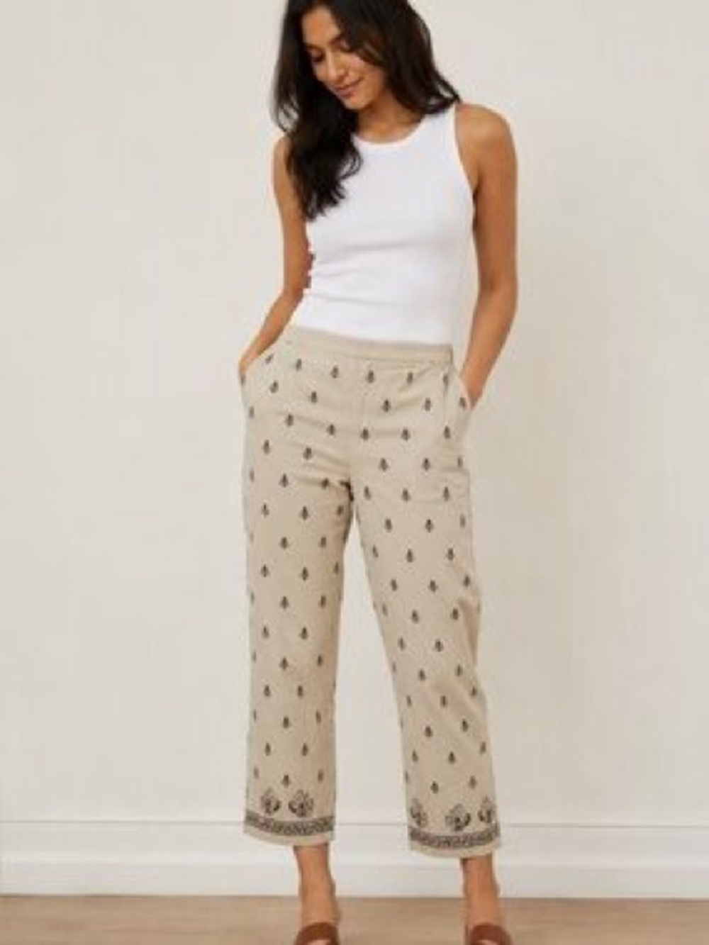 Talbots embroidered pants